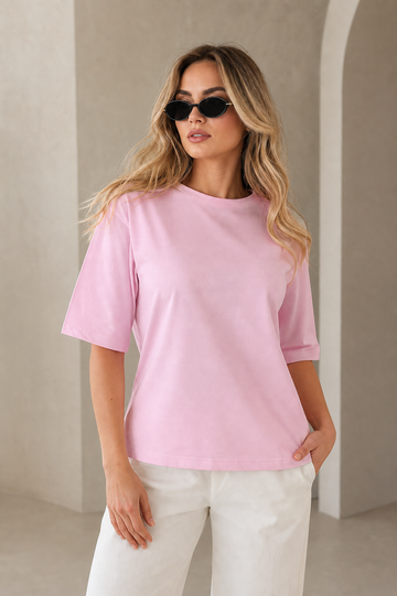 T-shirt Basic con Vestibilità Morbida