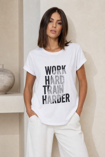 T-shirt Oversize con Stampa Lettering