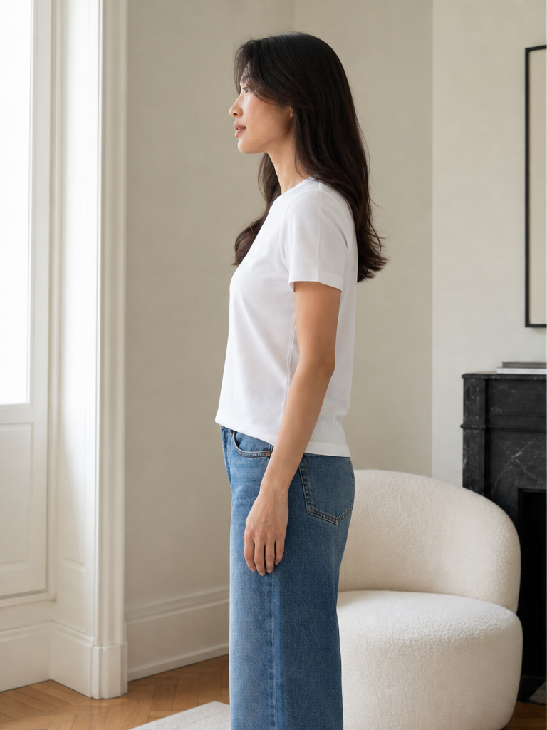 T-shirt Essential con Girocollo