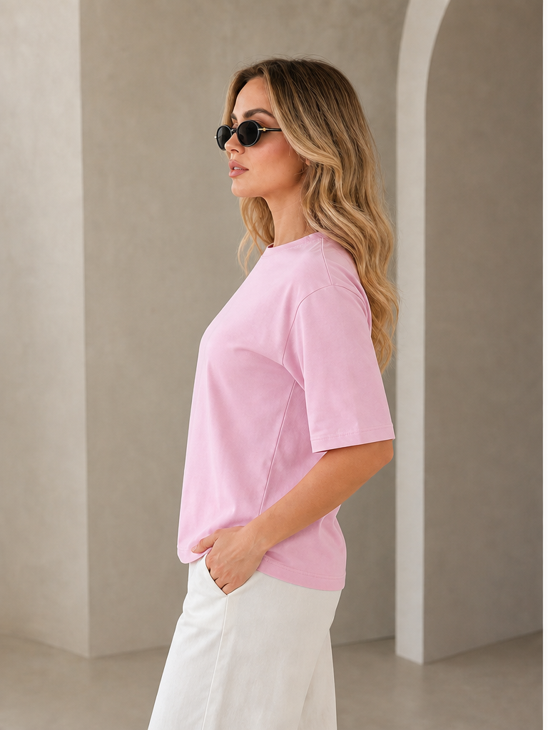 T-shirt Basic con Vestibilità Morbida