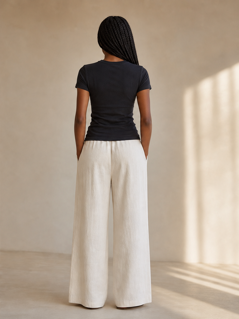 T-shirt Slim Essential con Girocollo