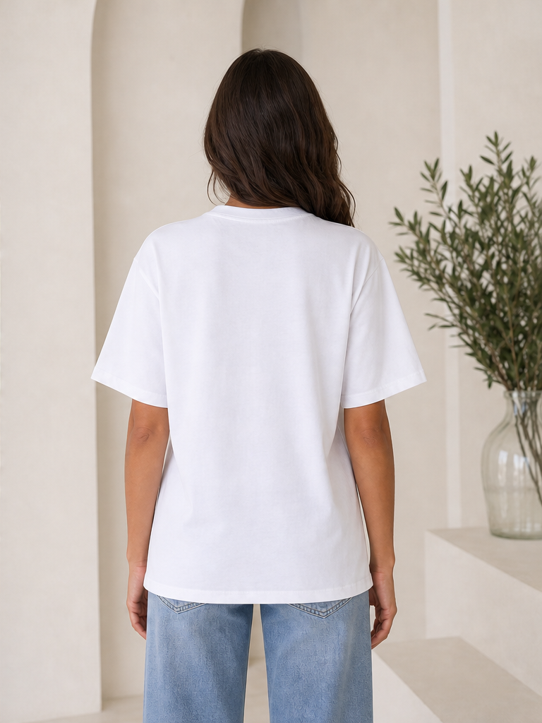 T-shirt Oversize con Applicazioni Gioiello