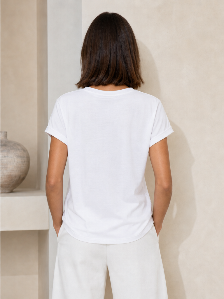 T-shirt Oversize con Stampa Lettering