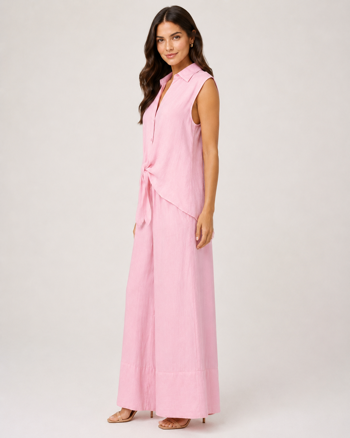 Completo con Camicia Smanicata e Pantalone Palazzo