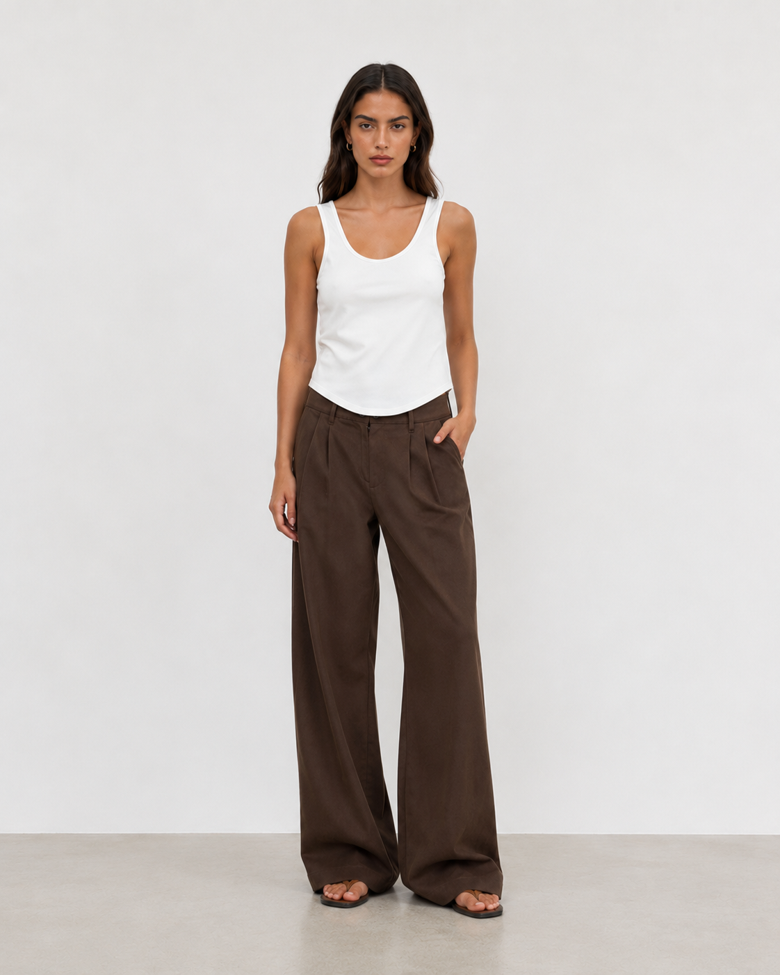 Canotta Basic con Scollo Ampio