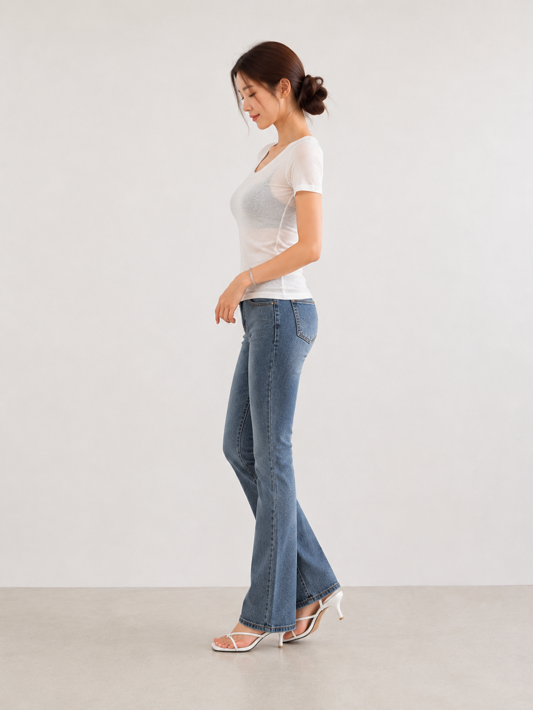 T-shirt Leggera Semi Trasparente