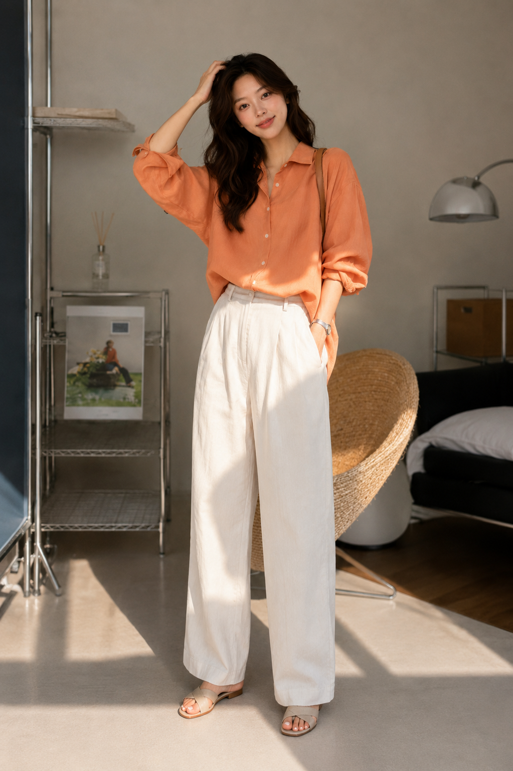Camicia Morbida a Maniche Lunghe