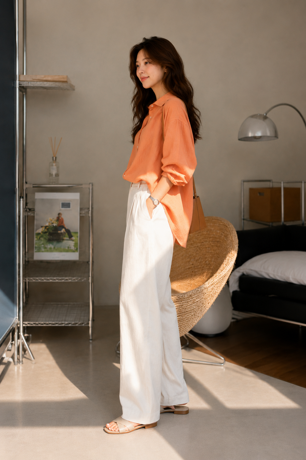 Camicia Morbida a Maniche Lunghe