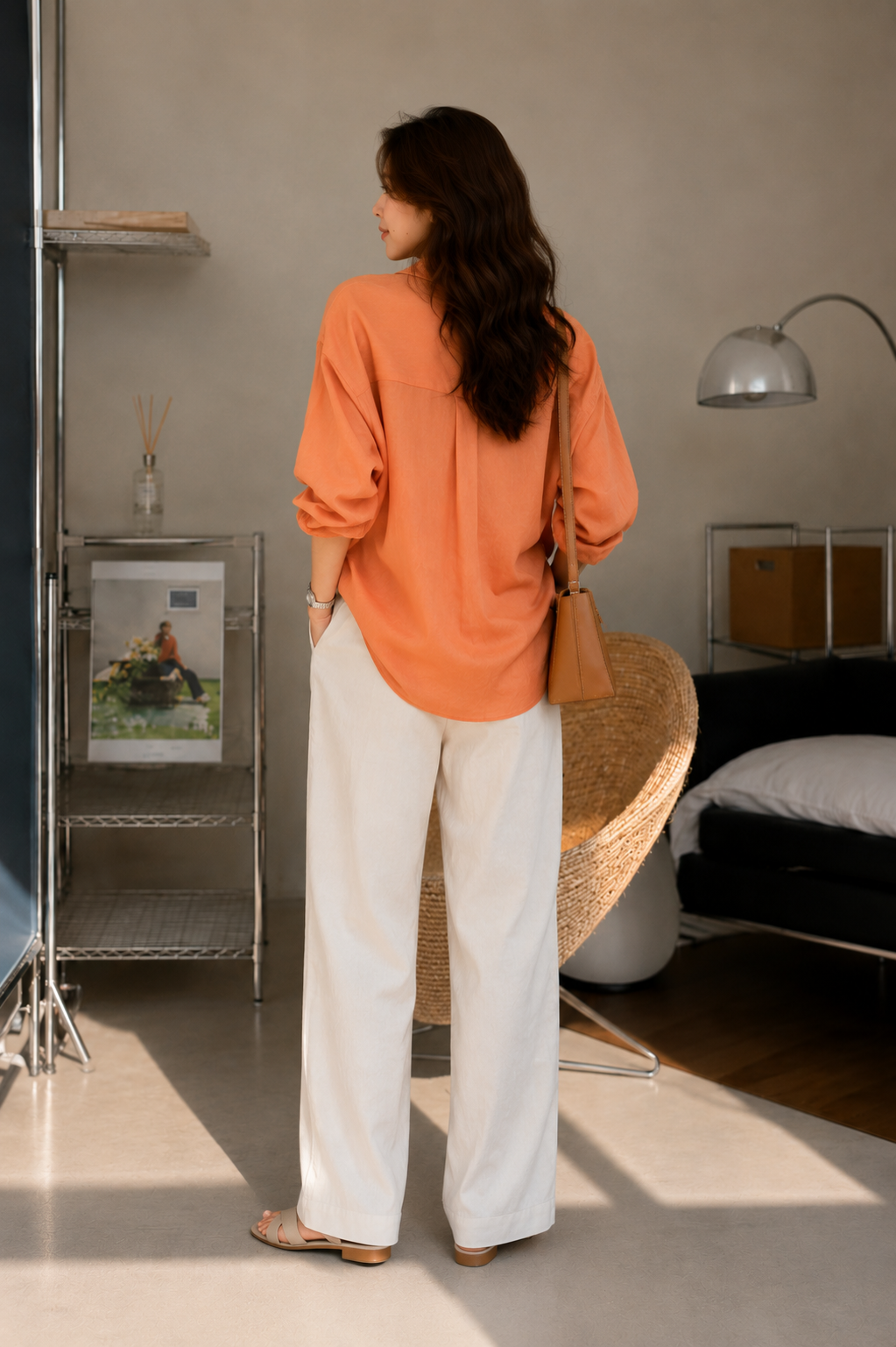 Camicia Morbida a Maniche Lunghe