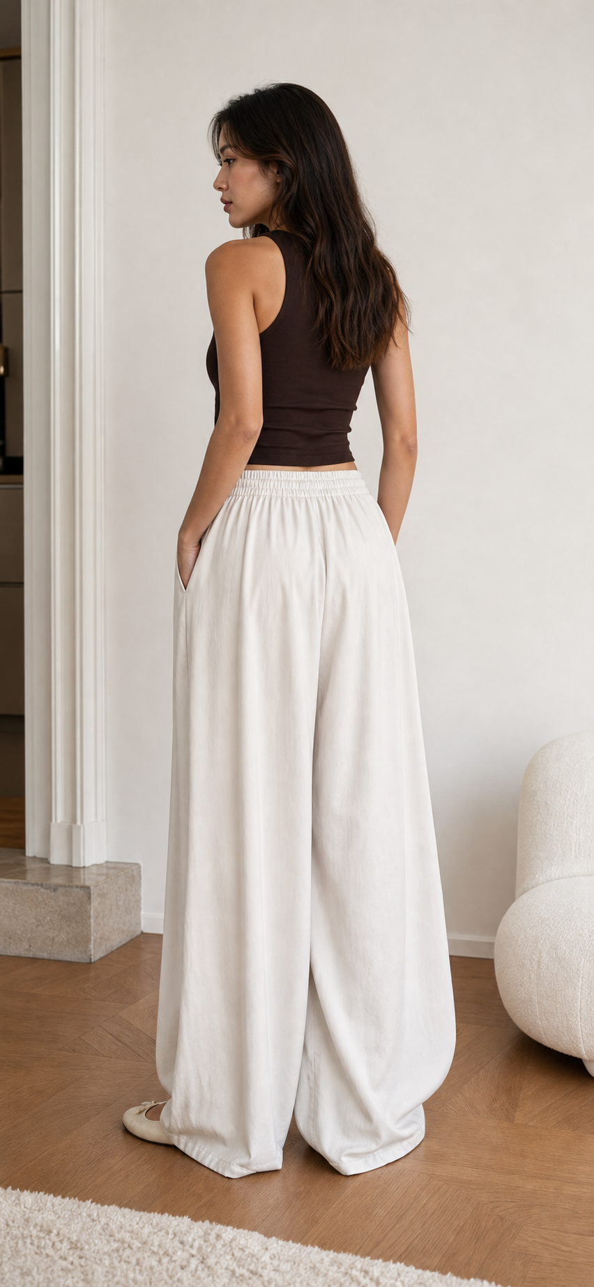 Pantaloni Palazzo Donna con Coulisse