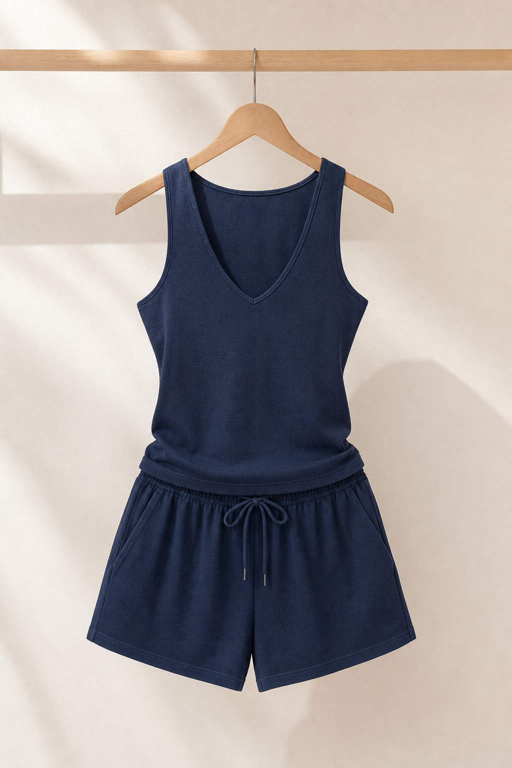 Completo Texturizzato con Top Slim e Shorts